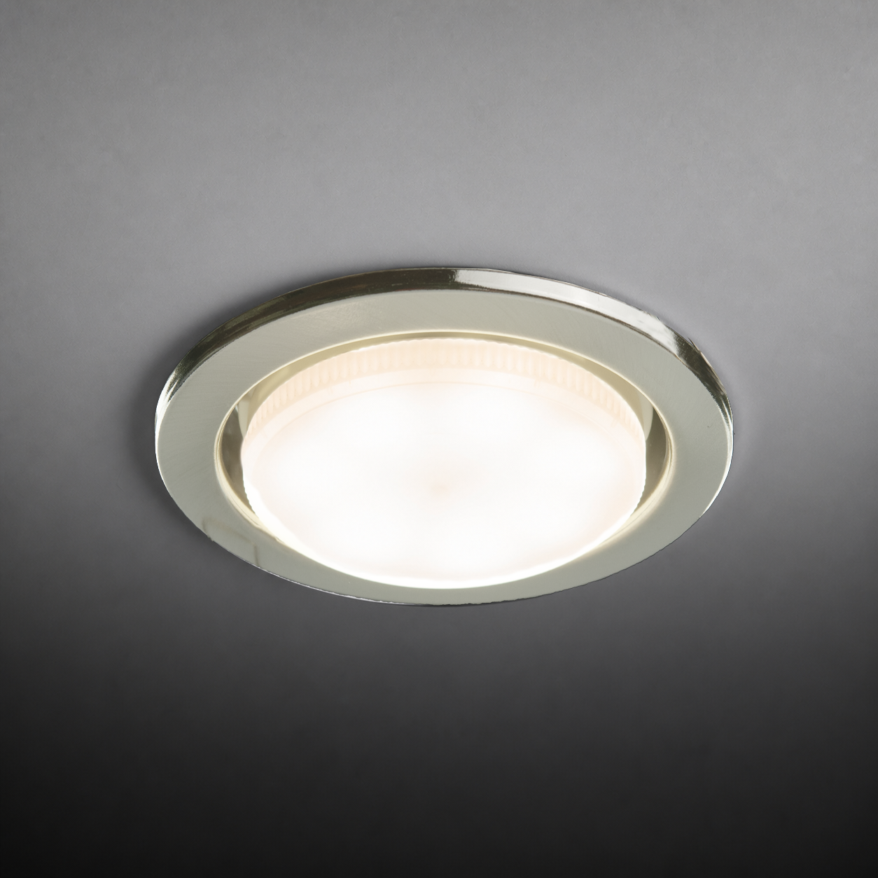 Ультратонкий встраиваемый cветильник для натяжных потолков GX53-H4 SATIN CHROME